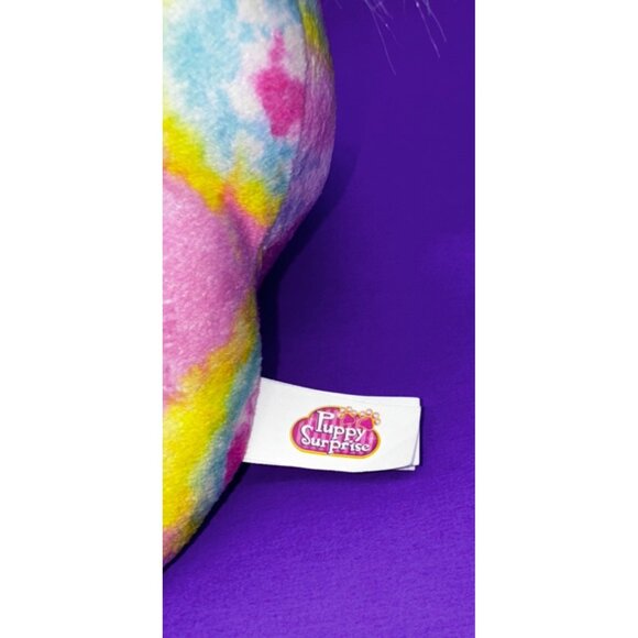 Puppy Surprise Rainbow Tie Dye Plush Dog with 3 Puppies 1 Barks Just Play 2016 - Picture 9 of 16